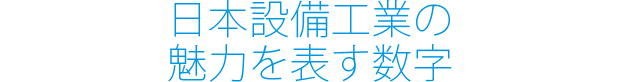 日本設備工業の魅力を表す数字